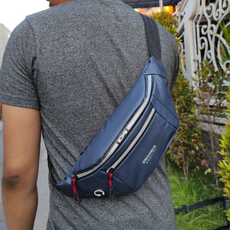 Konveksi Tas Selempang Pria | Waist Bag Water Proff Premium Class