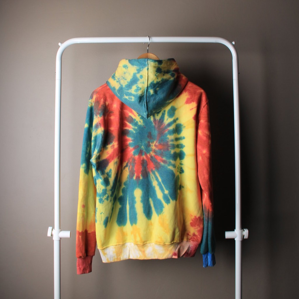 HOODIE JAKET SKATE THRASHER MAGAZINE SKATEGOAT RAINBOW TIEDYE IREN IND