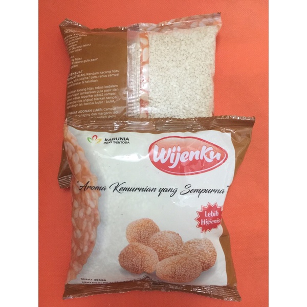 Wijenku kemasan 250gr wijen putih mentah