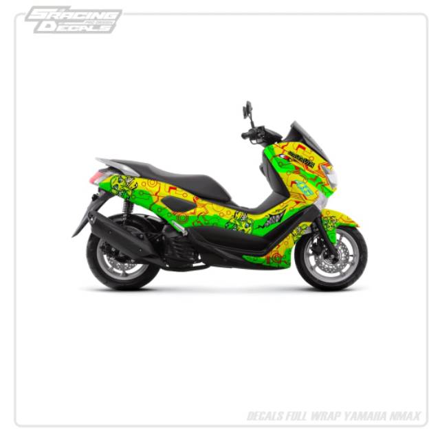 Decals/Sticker NMax (Hijau kuning)