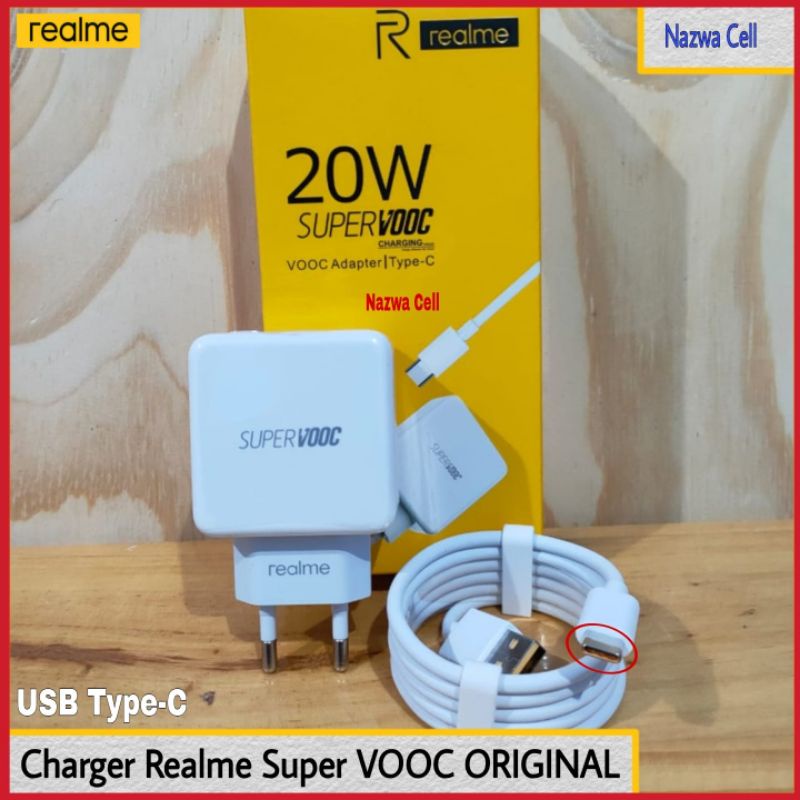 Charger Realme Narzo Ori 100% Super VOOC Charger Original Realme