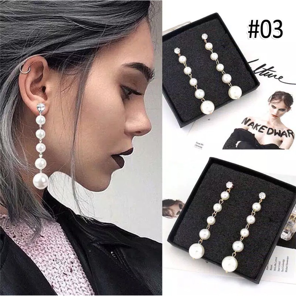 Anting Fashion Import Kekinian Aneka Varian Bisa Untuk Hijab Design Simple Dan Elegan 358