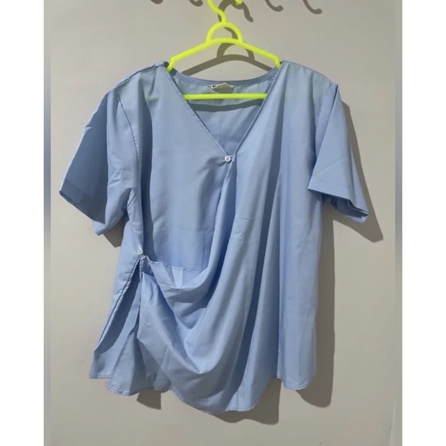 preloved beatrice top blue
