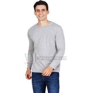 VM KAOS  POLOS  BASIC PANJANG SPANDEK STRETCH HITAM N NAVY 