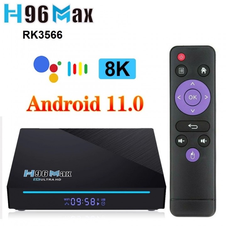 H96 MAX RK3566 - Android OS Smart TV Box 8K UHD