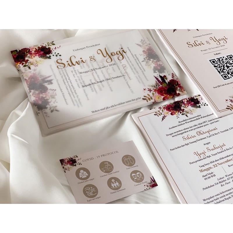 Jual Undangan pernikahan single hardcover - wedding invitation from Silvi & Yogi Indonesia|Shopee Indonesia