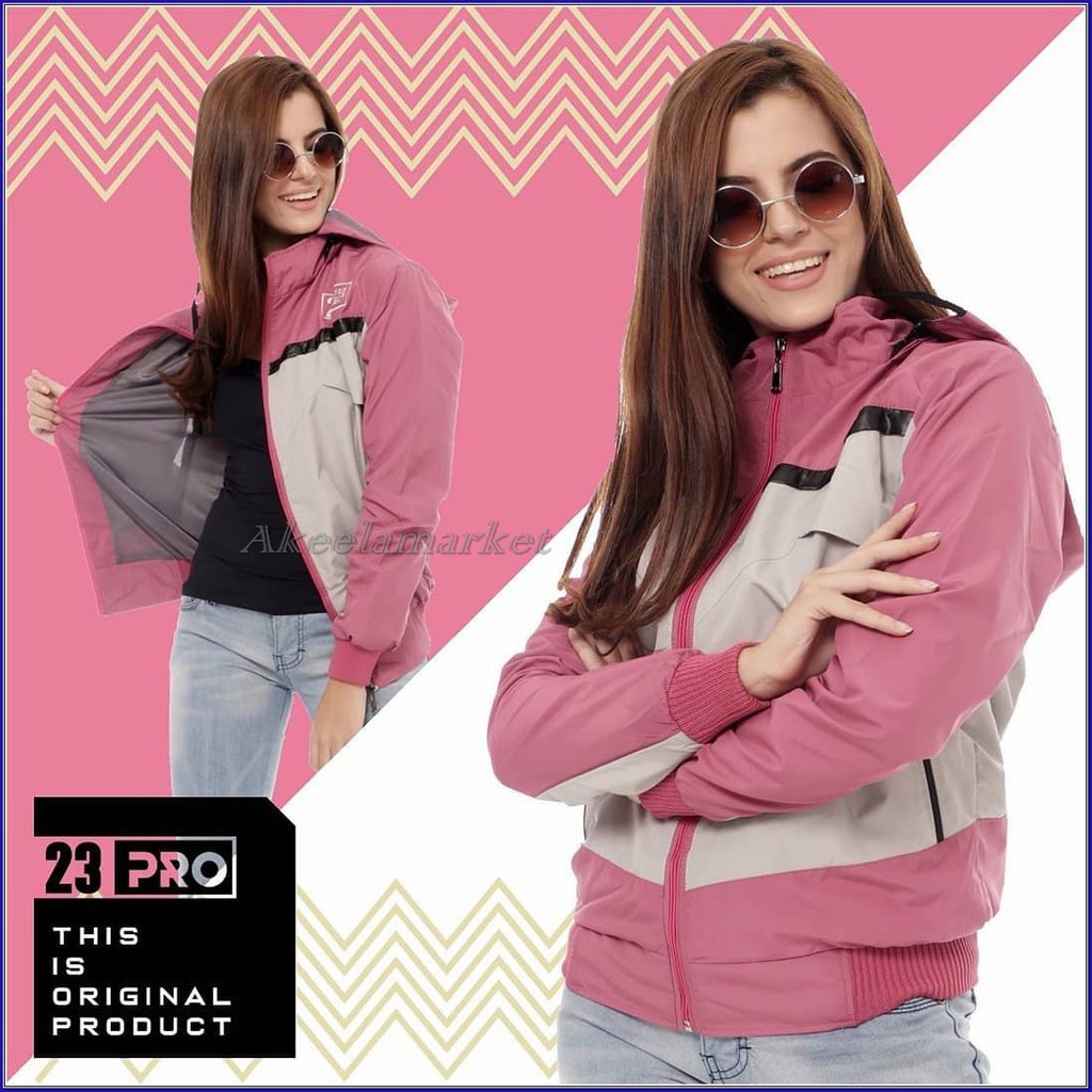 jaket cewek parasut 23pro || fashion wanita