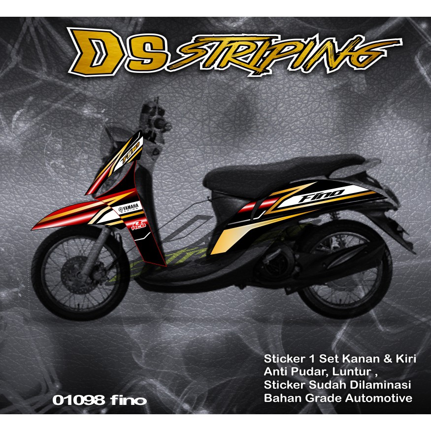 1098 Stiker Striping Variasi Mio Fino FI Grande List Variasi
