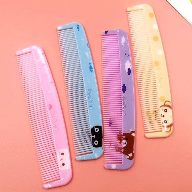 SISIR PANJANG KECIL FULL MOTIF WARNA WARNI / SISIR RAMBUT KARAKTER LUCU-1