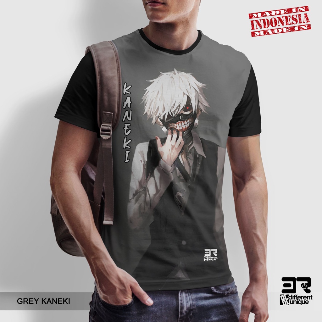 Jual [ COD ] KAOS PRINTING GAMBAR ANIME TOKYO GHOUL GREY KANEKI - BAJU