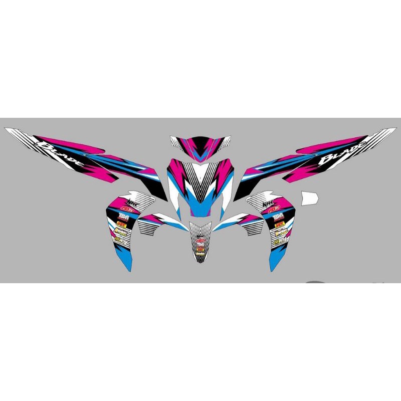 Decal Sticker Honda Blade 125 Full Body Custom