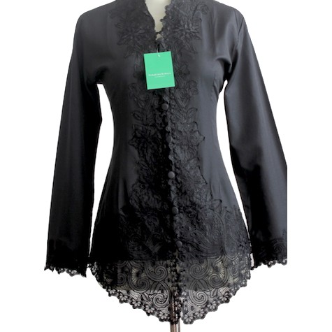 KEBAYA KATUN HITAM 725 NLK Ukuran S - 5L Encim-1