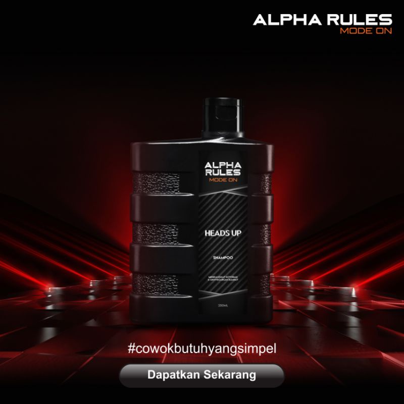 ALPHA RULES MODE ON HEADS UP SHAMPOO PRIA 250ML ORIGINAL ALPHARULES