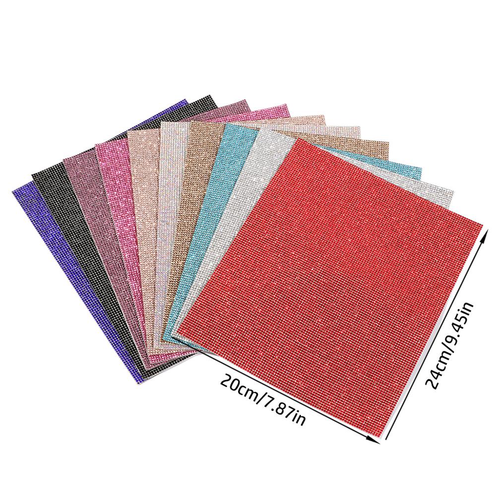 Wonder Rhinestone Sheet Self-Adhesive Dekorasi Rumah Hadiah Dekorasi Bling Paster