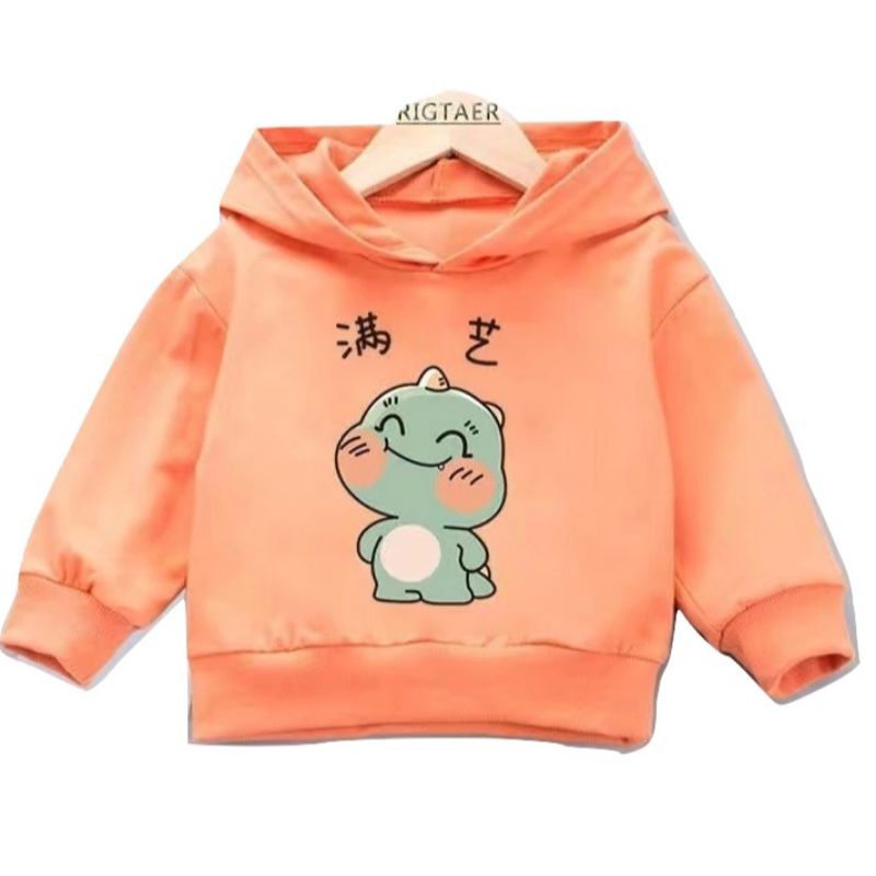 [BC] Sweater Hoodie Anak Dino Cute Chuby Sweater Anak Fleece Baju Anak Unisex