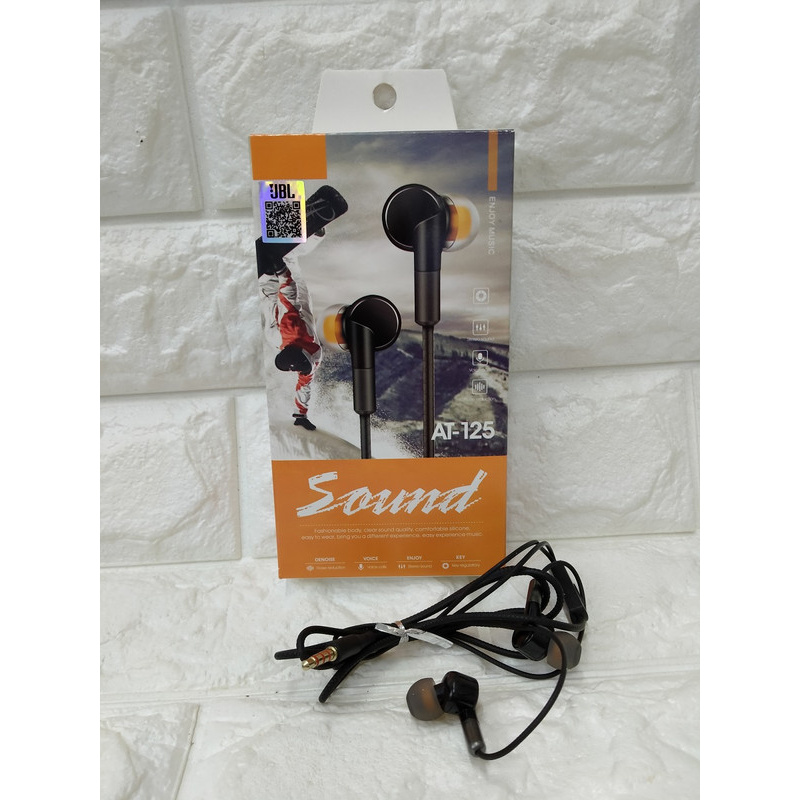 HF HANDSFREE HEADPHONE HEADSET EARPHONE JB AT-125 AT125 AT 125