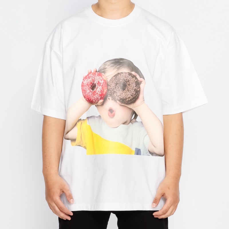 ADLV. Donut Boy Yellow White Tee