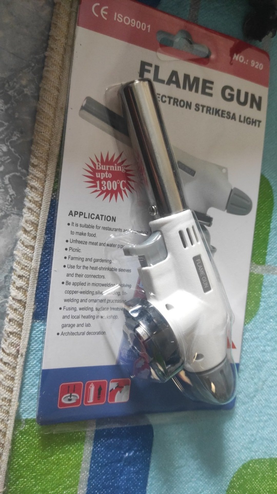 Torch Gun / Kepala Portable Gas Torch Flame Gun / Alat Bakar Gas Torch Mentai Las