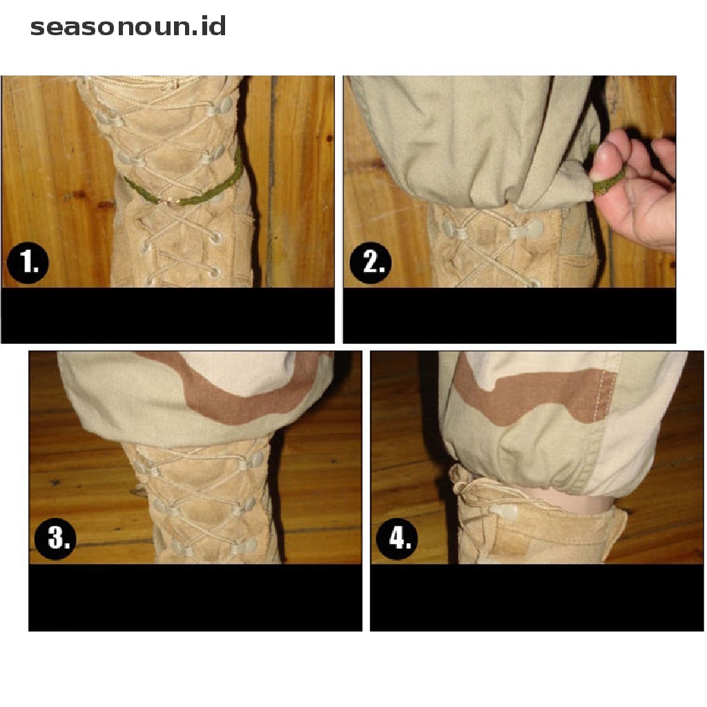 (seasonoun) 2pcs Strap Karet Elastis Untuk Celana Panjang / Sepatu Boots