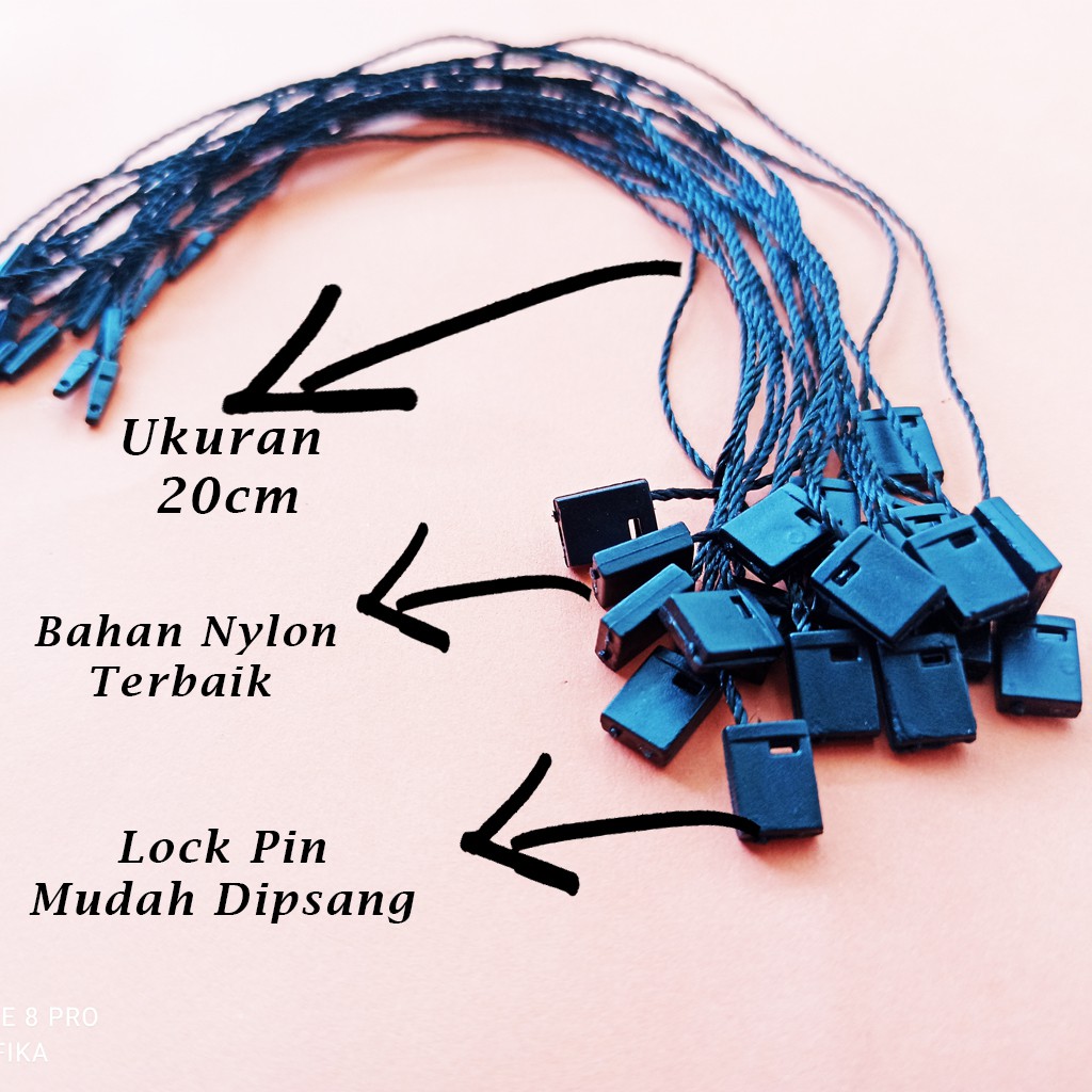 

Tali , Lock PIn Hang Tag Murah Bahan Nylon