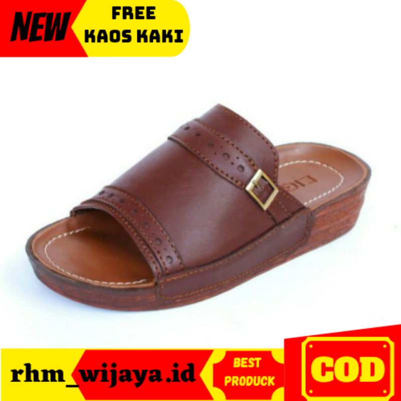 SANDAL PRIA INDIAN/SANDAL INDIAN/SANDAL SLIDE/SANDAL KULIT/SANDAL COWOK KULIT/SANDAL INDIA ORI EIGHT
