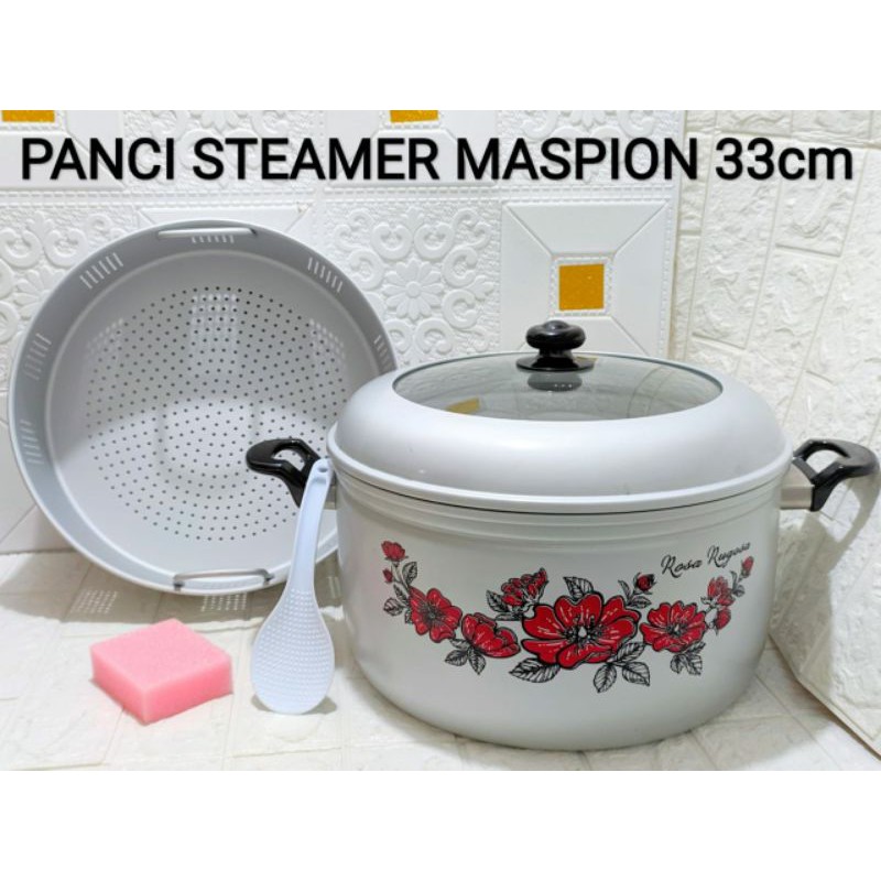 Panci steamer rice cooker maspion 33 CM / Panci Kukus Serbaguna