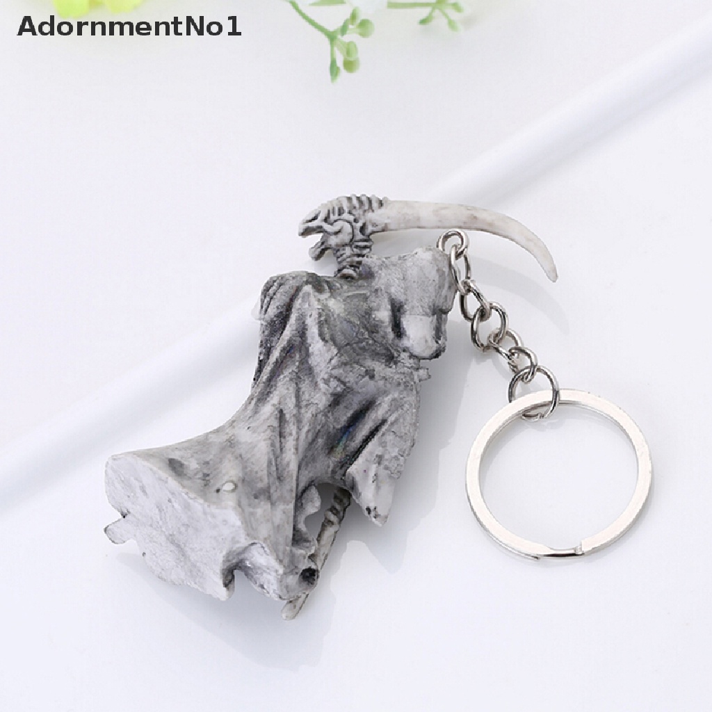 (AdornmentNo1) Gantungan Kunci Bentuk Tengkorak Devil Death Monster Bahan Karet