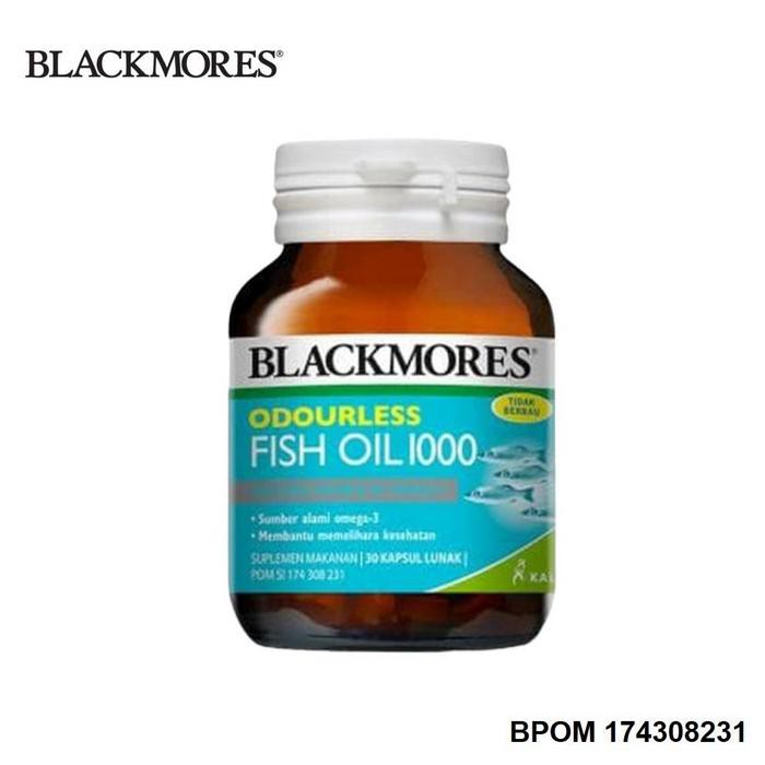 Blackmores Odourless Fish Oil 1000mg BPOM Kalbe - 30 kapsul