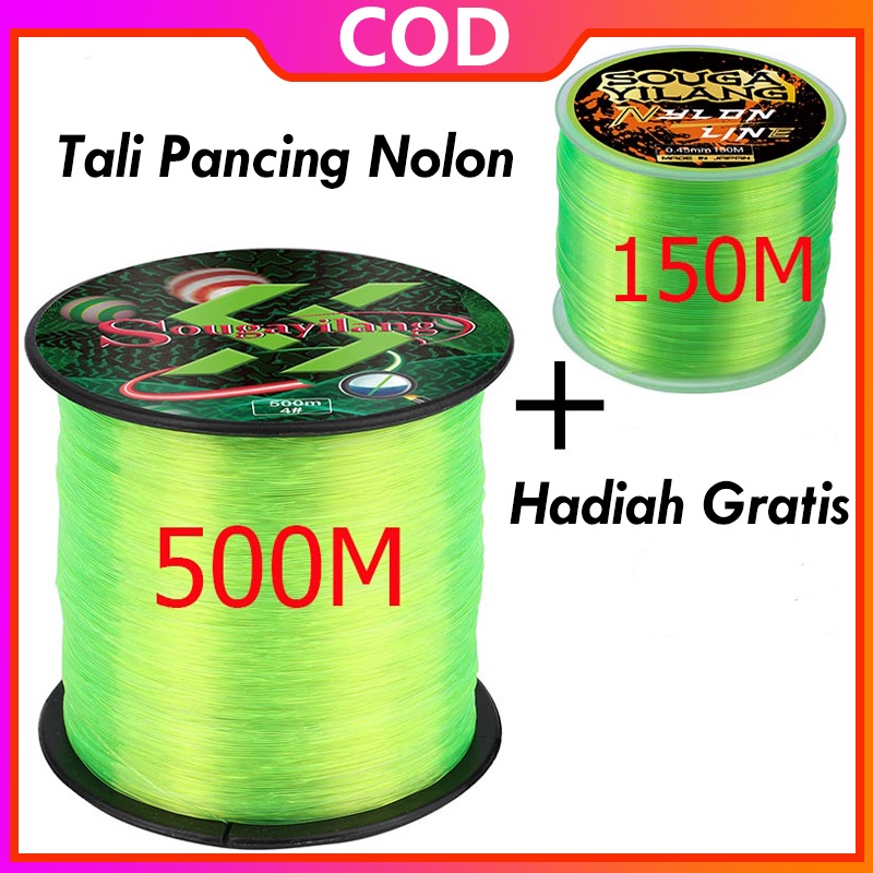 Sougayilang 500M Fishing Line Lift 10KG Strong Fishing line with Free 150M Fishing LIne Buy 1 Get 1 Free