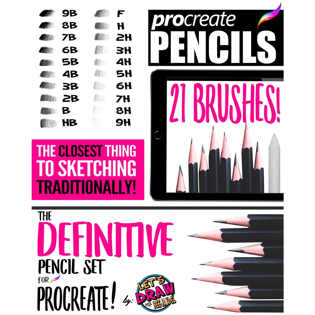 Procreate Brush - The Definitive Pencil Set for Procreate