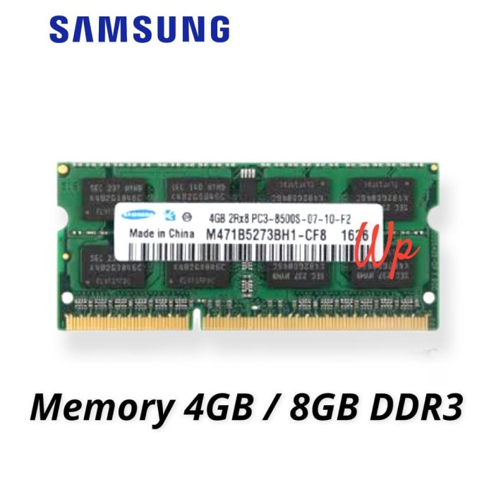 RAM LAPTOP SAMSUNG DDR3 4GB 8GB 8500 / 1066 MHz RAM SODIMM 1.5v