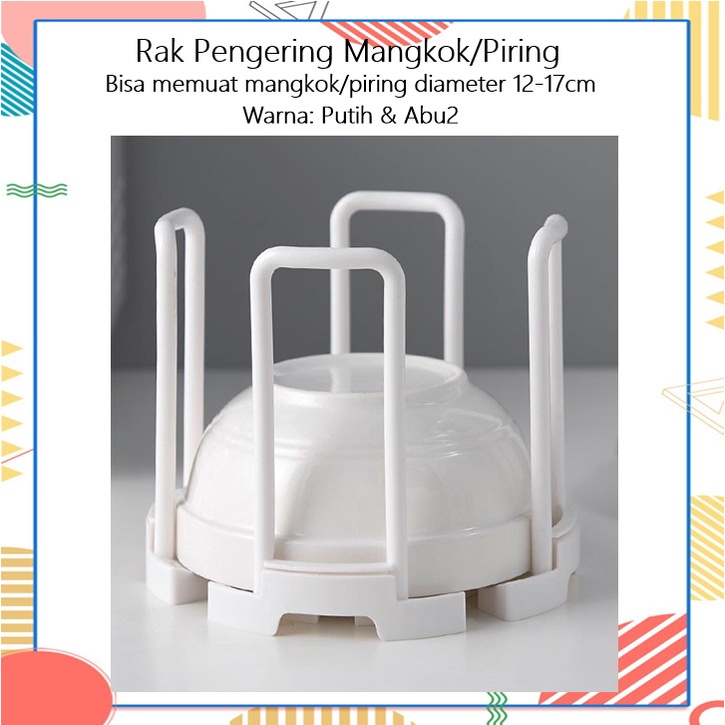 Rak Pengering Mangkok/Piring 12-17cm