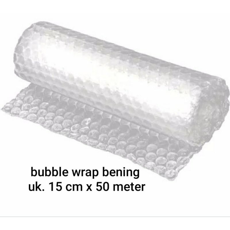 

bubble wrap | bening | lebar 15 cm | panjang 50 meter