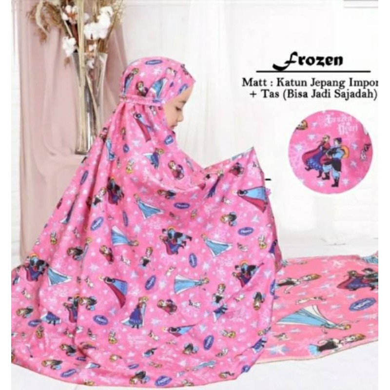 MUKENA  ANAK KARAKTER  FROZEN (S-XL)