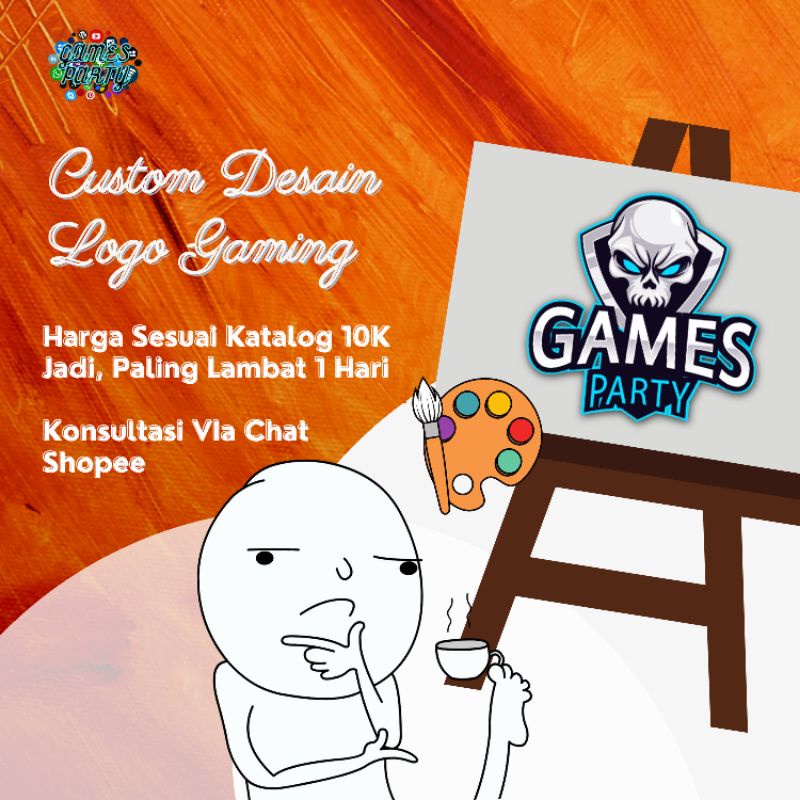 Custom Desain Logo Gaming Esports