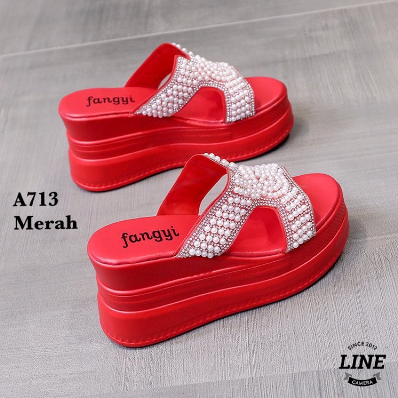 SANDAL WEDGES WANITA  KOREA A713