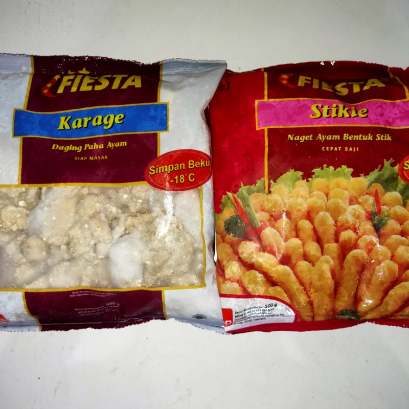 

FIESTA KARAGE / FIESTA STIKIE NUGGET AYAM/CHICKEN NUGGET 500g