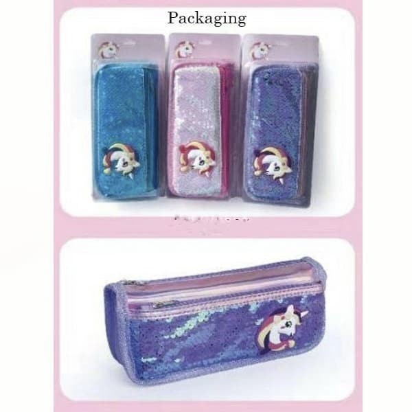 

Limited Tempat Pensil Sequin Unicorn Trendi