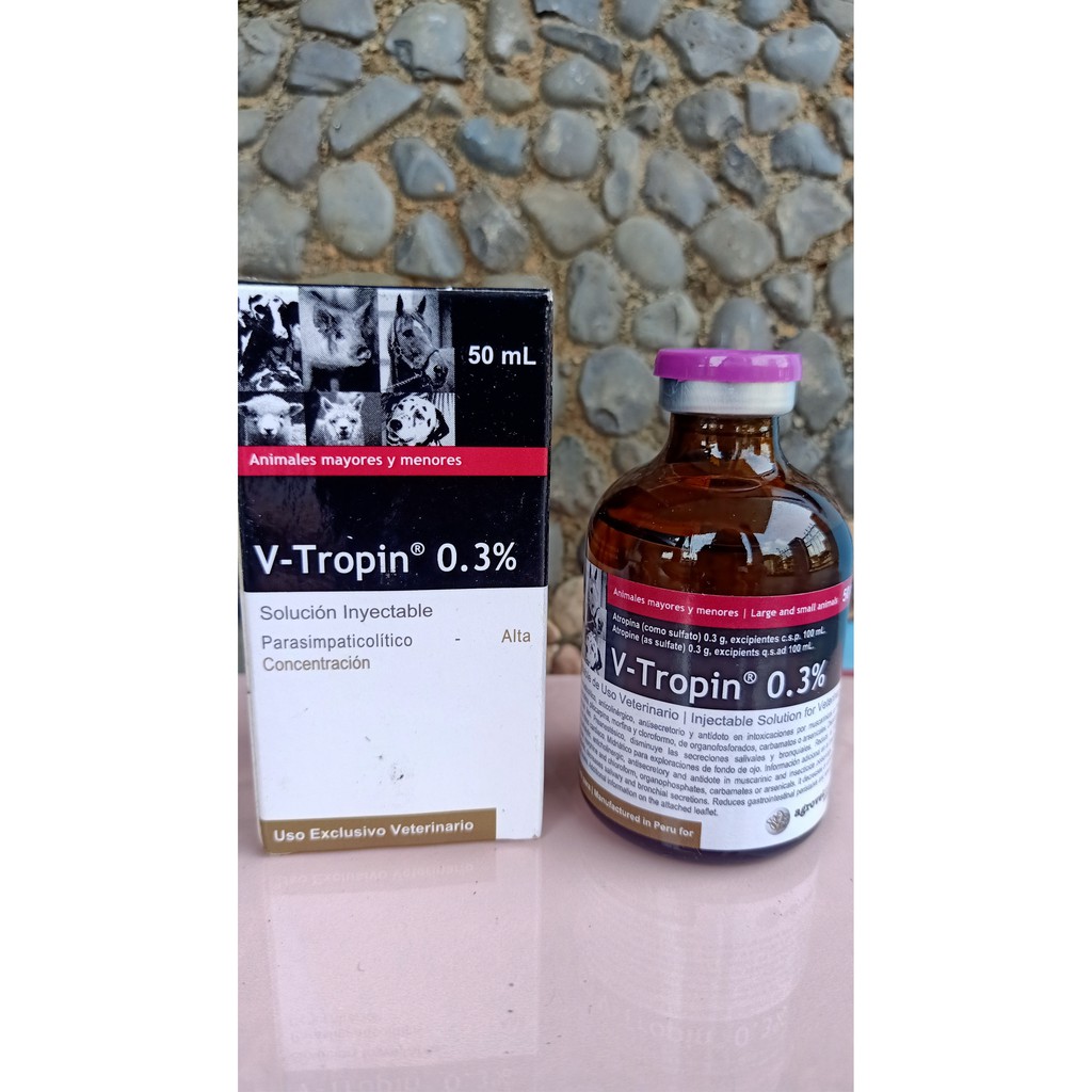 V Tropin 0,3 % (Atropin untuk hewan)