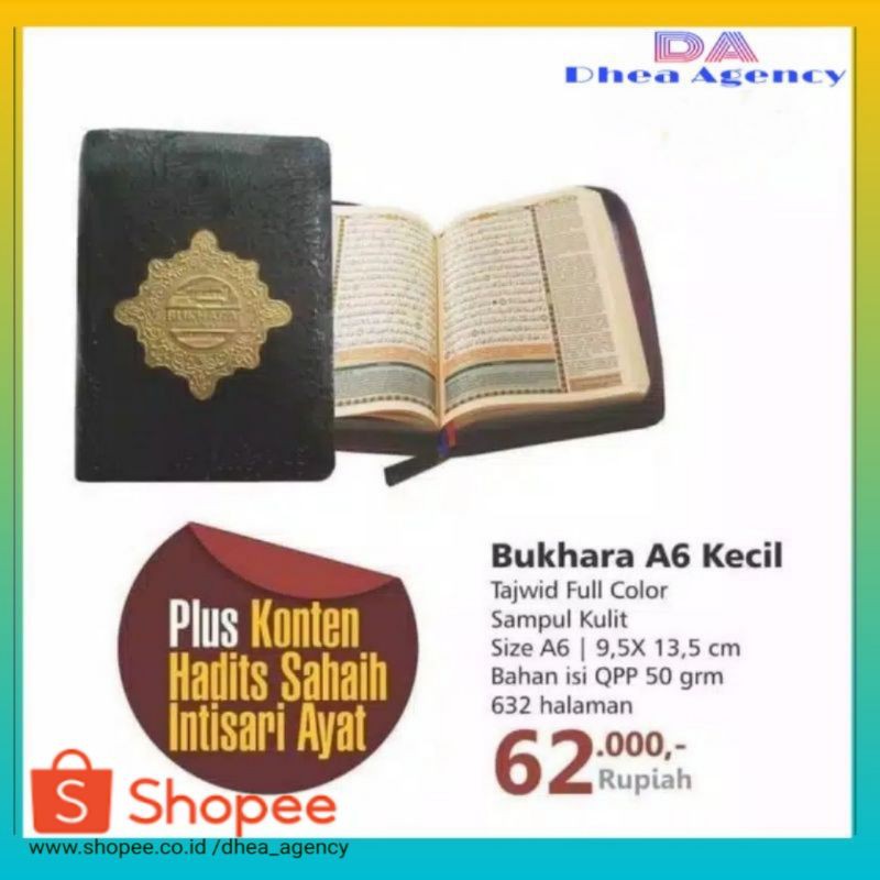 Al Quran Tajwid Bukhara AlQuran Saku Tajwid Bukhara A6