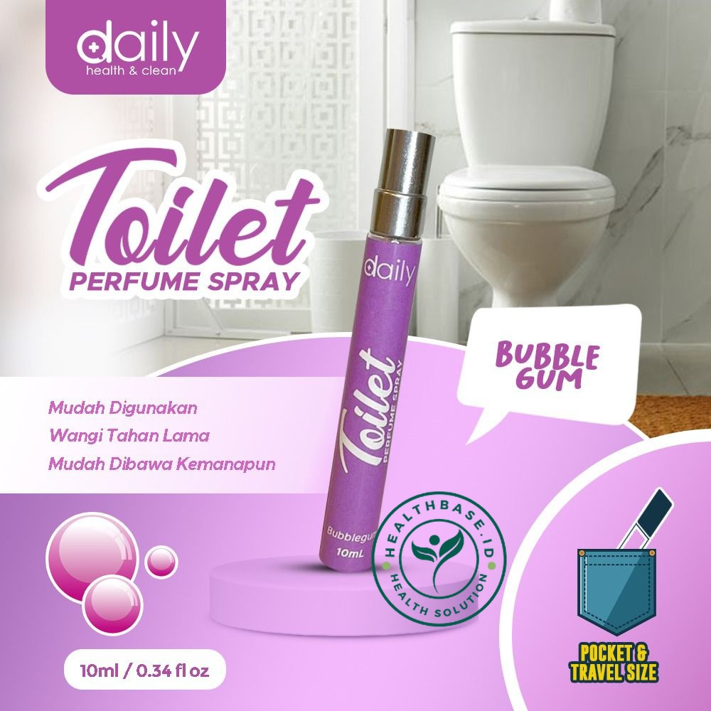 PARFUM TOILET DAILY TOILET PERFUME SPRAY PENGHARUM TOILET MENGHILANGKAN BAU TIDAK SEDAP