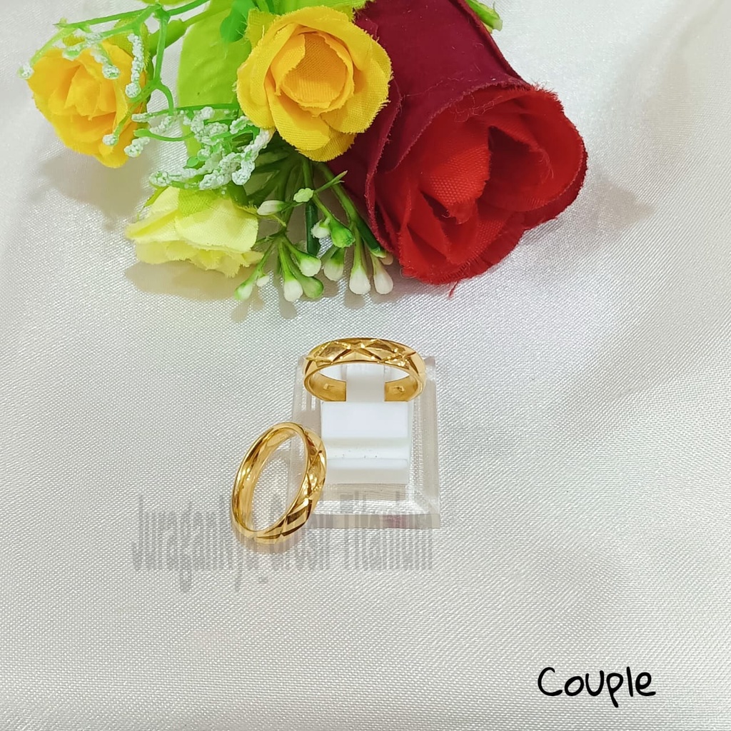 CINCIN Titanium PART 2 COUPLE/PASANGAN  perhiasan fashion Korea anti karat&amp;anti luntur