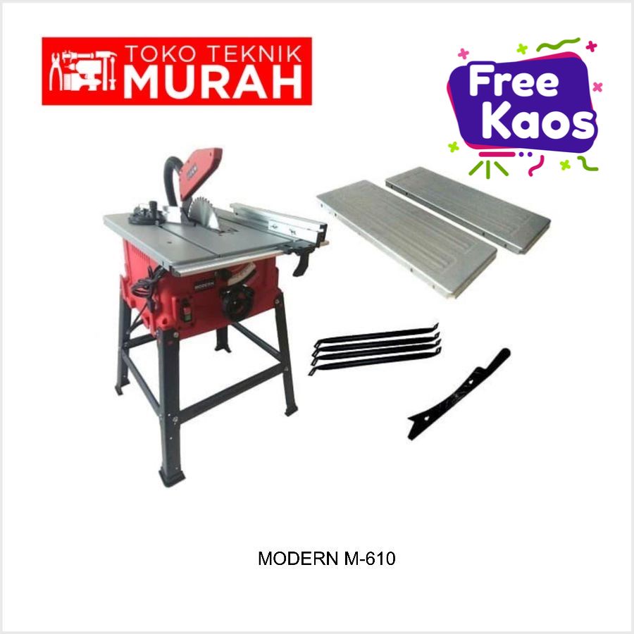 Modern M610 Mesin Potong Kayu 10 Inch M-610 Gergaji Kayu Table Saw