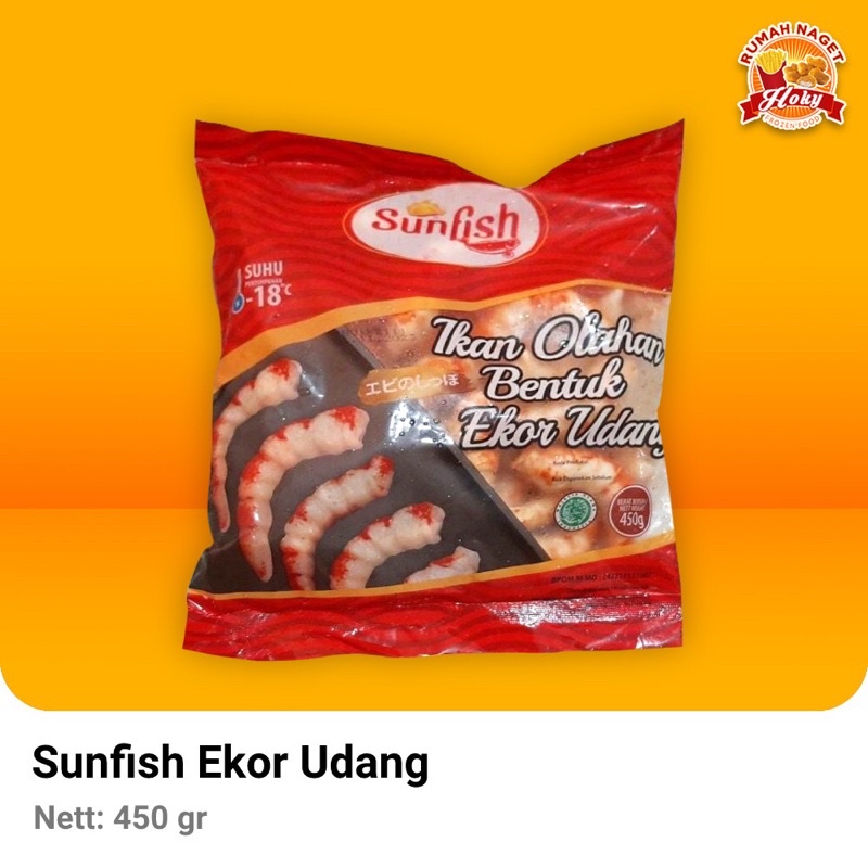 

Sunfish Ikan Olahan Bentuk Ekor Udang 500 gr