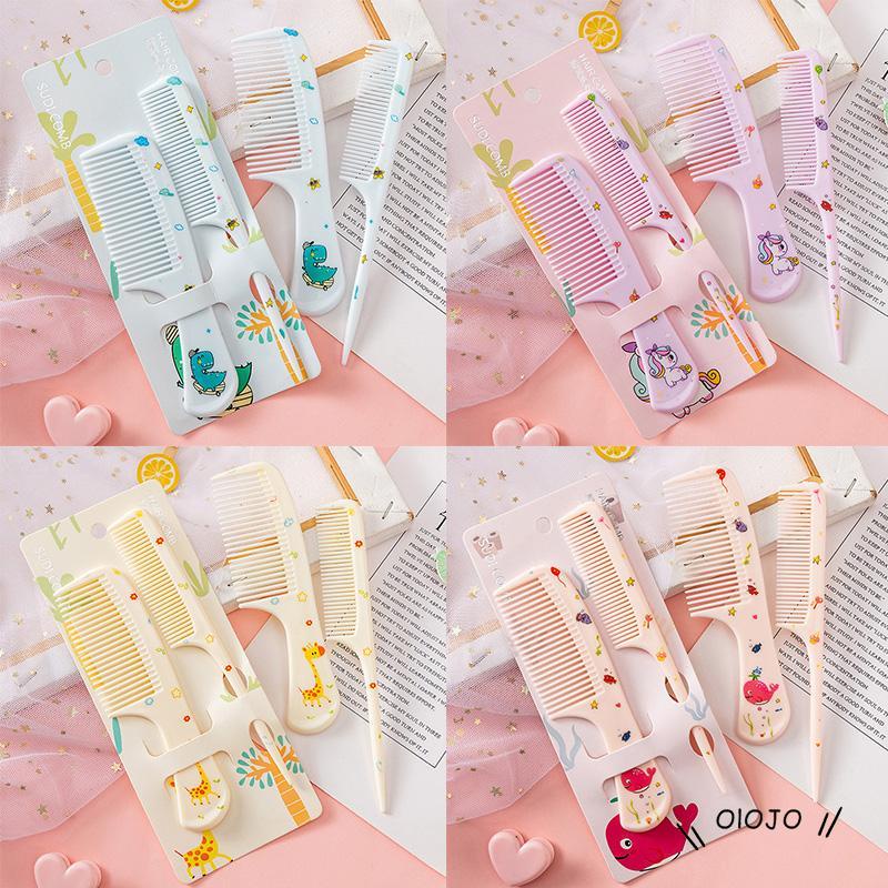 2pcs / Set Sisir Rambut Motif Kartun Hewan Untuk Anak - ol2