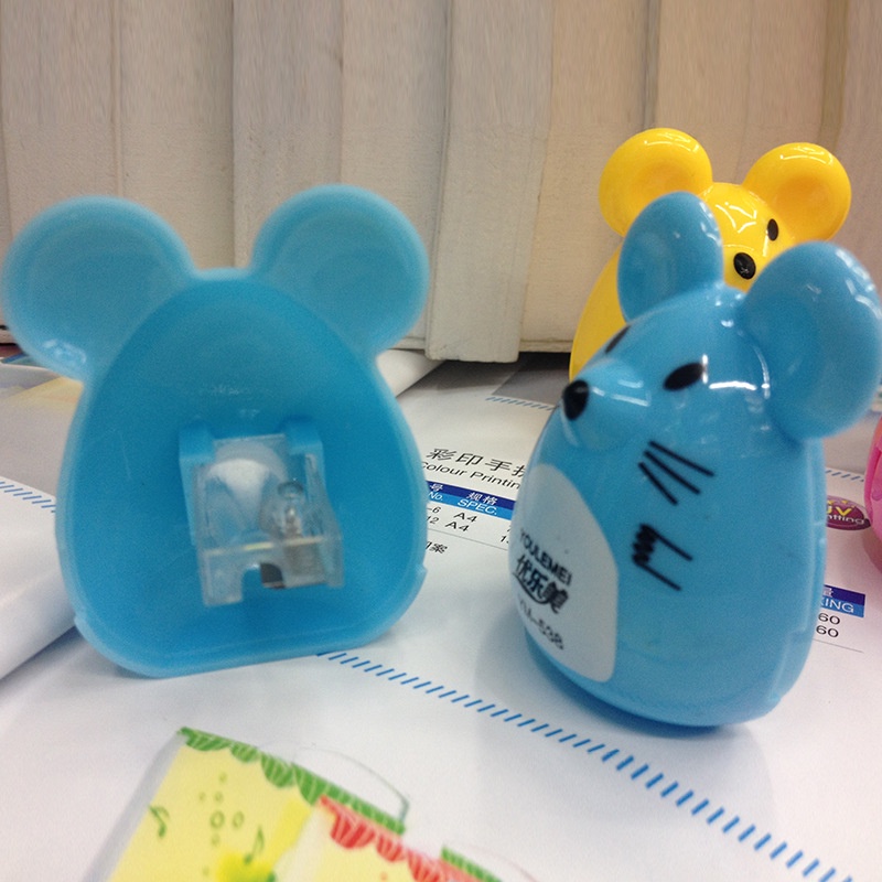 

[PtW] Rautan Pensil Motif Tikus Lucu Warna Warni