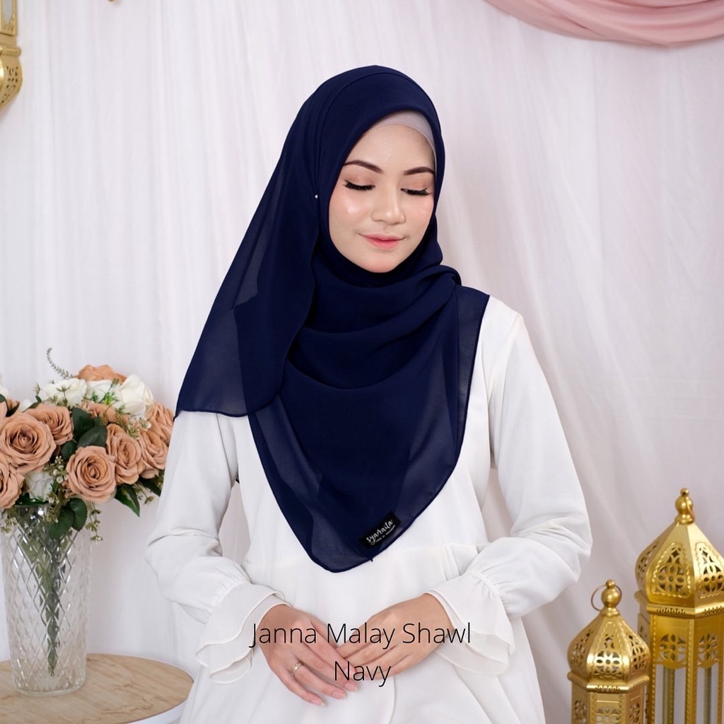 JANNA MALAY SHAWL (BELI 3 gratis 1) Janna Malay Shawl by syamaita