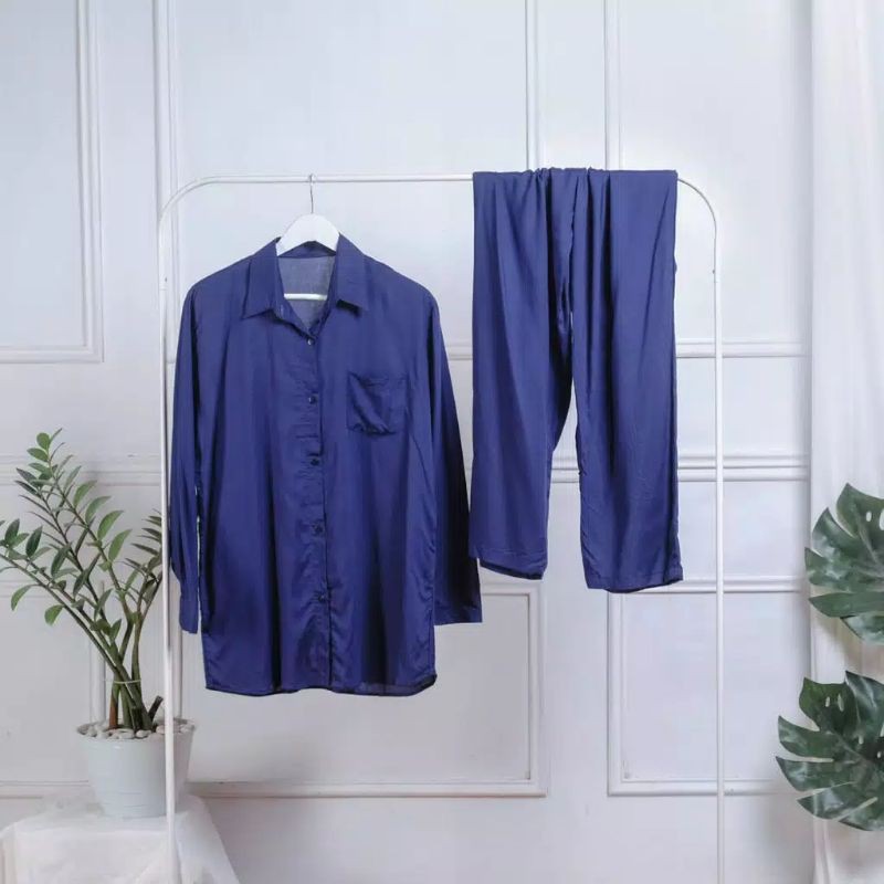 PAJAMAS ONE SET POLOS BAHAN KATUN HARGA GROSIR