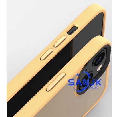 NEW !! Limited + Metal button iPhone 13 case Color matte back cover ( yellow Pink black blue green purple )( case iPhone 11 Pro max 12 Pro Max 13 Pro max READY !! )