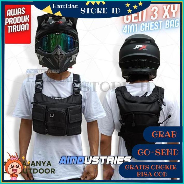 Tas Dada Rompi Gen 3 XY Adventure Trail Bike Trabas Motocross CUCI GUDANG